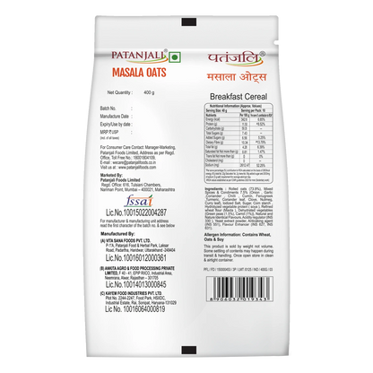 Patanjali Masala Oats - PUSHMYCART