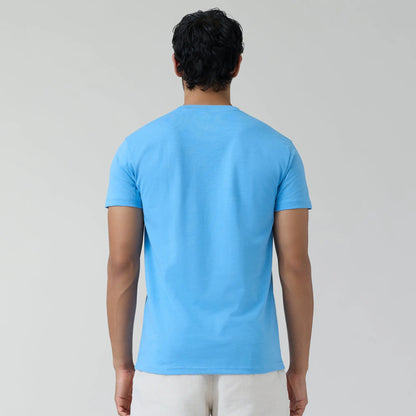 XYXX Code Cotton Rich T-shirts Azure Blue - view 4