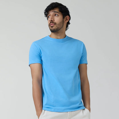 XYXX Code Cotton Rich T-shirts Azure Blue - view 5