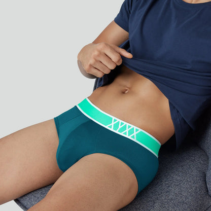 XYXX Volt Modal Pop Briefs Emerald Green