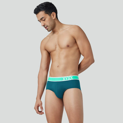 XYXX Volt Modal Pop Briefs Emerald Green - view 4