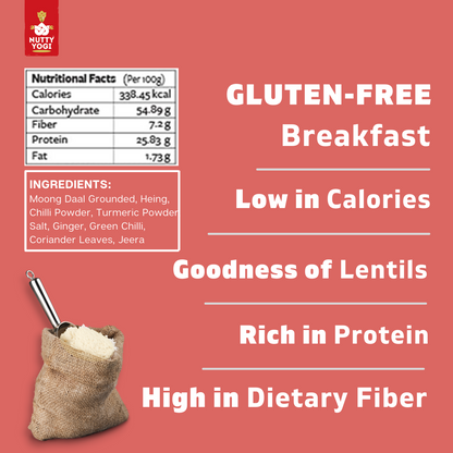 Nutty Yogi Moong Dal Cheela Mix 400g