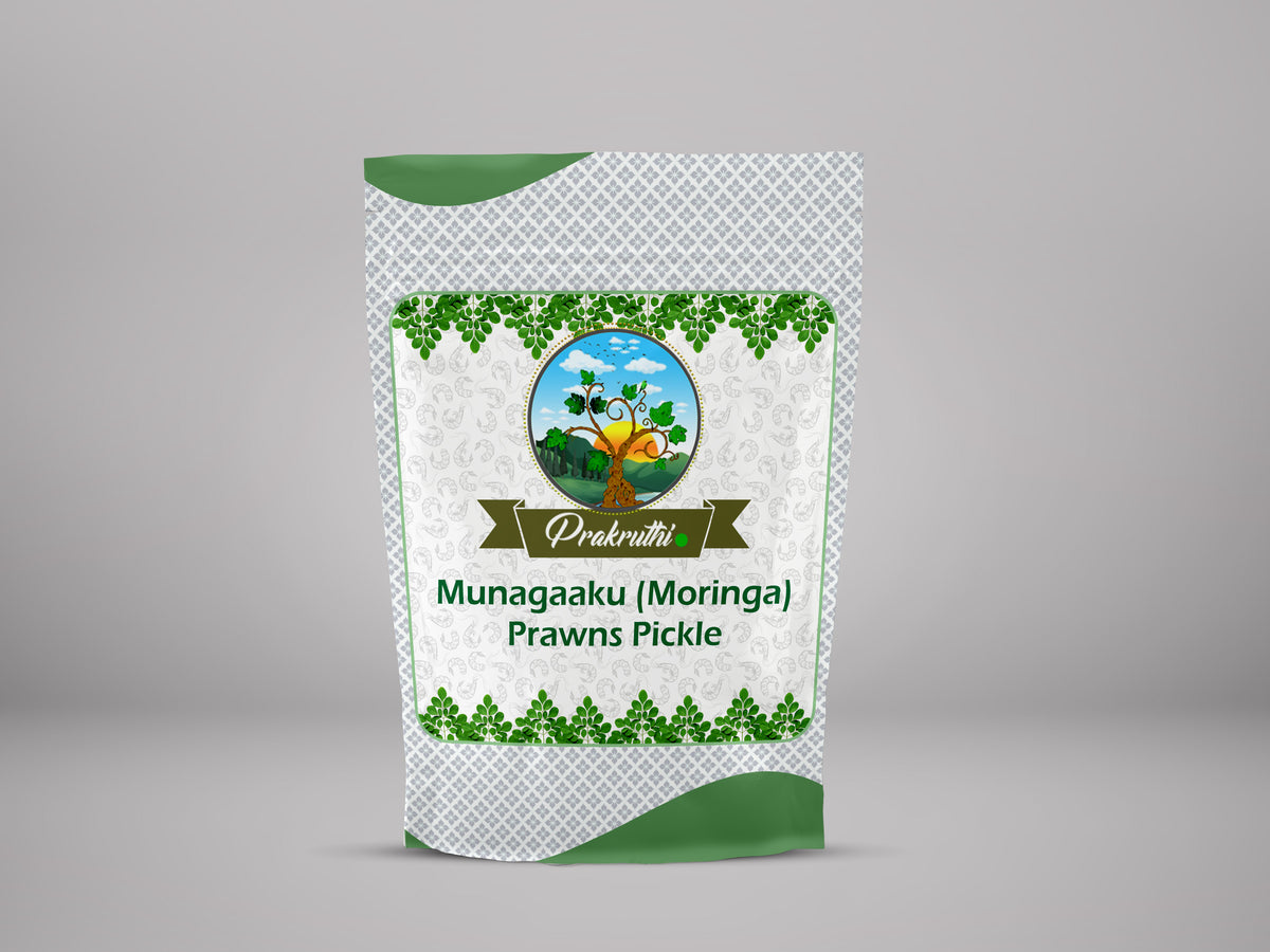 Prakruthi Munagaaku (Moringa) Prawns Pickle - PUSHMYCART