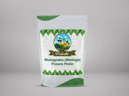Prakruthi Munagaaku (Moringa) Prawns Pickle - PUSHMYCART