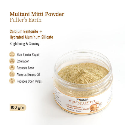 Keya Seth Aromatherapy Multani Mitti Face Pack & Rose Toner Combo