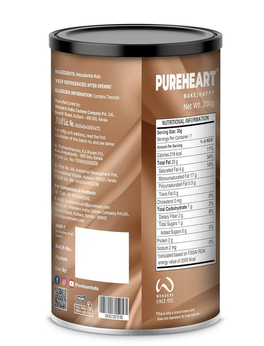 Pureheart Salted Macadamia Halves Premium Roasted Australian Split Macadamia Nuts