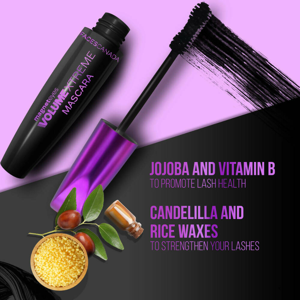 Faces Canada Magneteyes Volume Xtreme Mascara - Black - PUSHMYCART