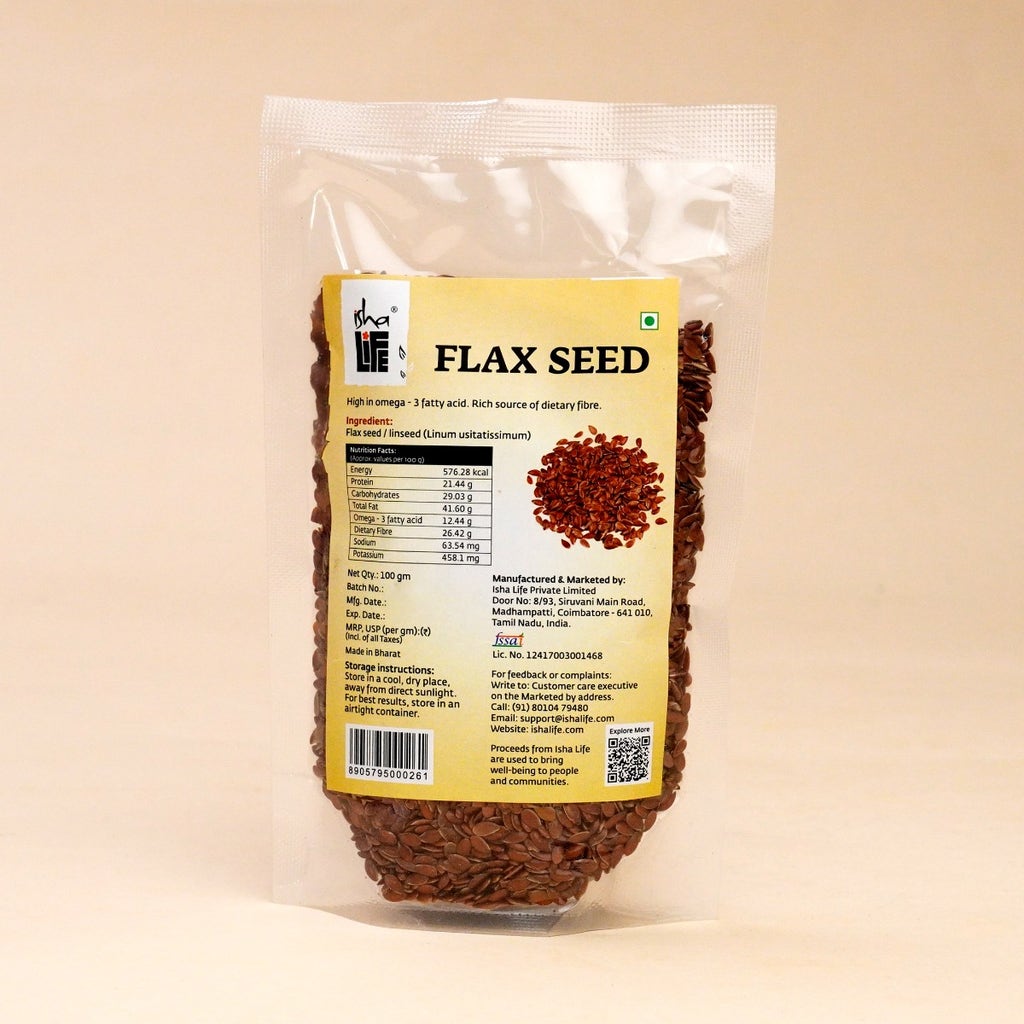 Isha Life Flax Seed 100g - PUSHMYCART