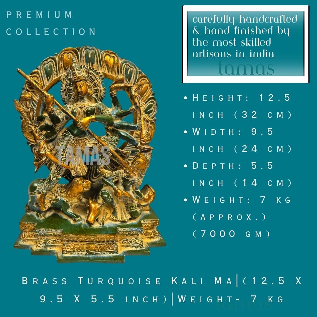 Tamas Brass Turquoise Kali Ma - PUSHMYCART