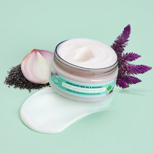 Love Beauty And Planet Onion Black Seed Oil and Patchouli Hair Mask - PUSHMYCART