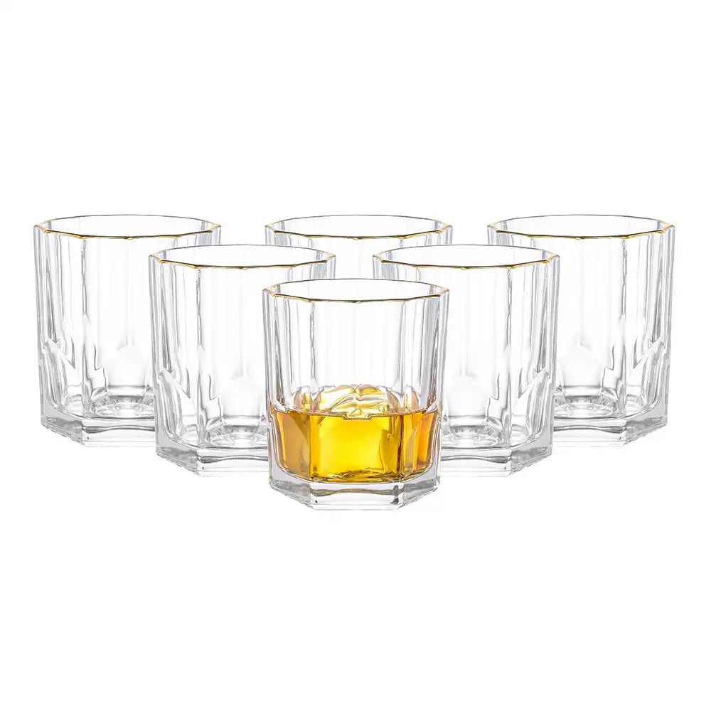 Dubblin Ritz Gold Whiskey Glass Set 325 ml