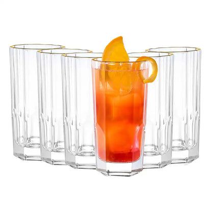 Dubblin Ritz Gold Mocktail Glass Set 330 ml