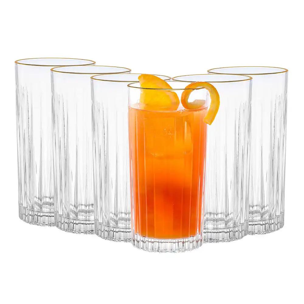 Dubblin Bristol Gold Mocktail Glass Set 420 ml