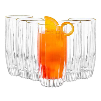 Dubblin Florence Gold Mocktail Glass Set 355 ml