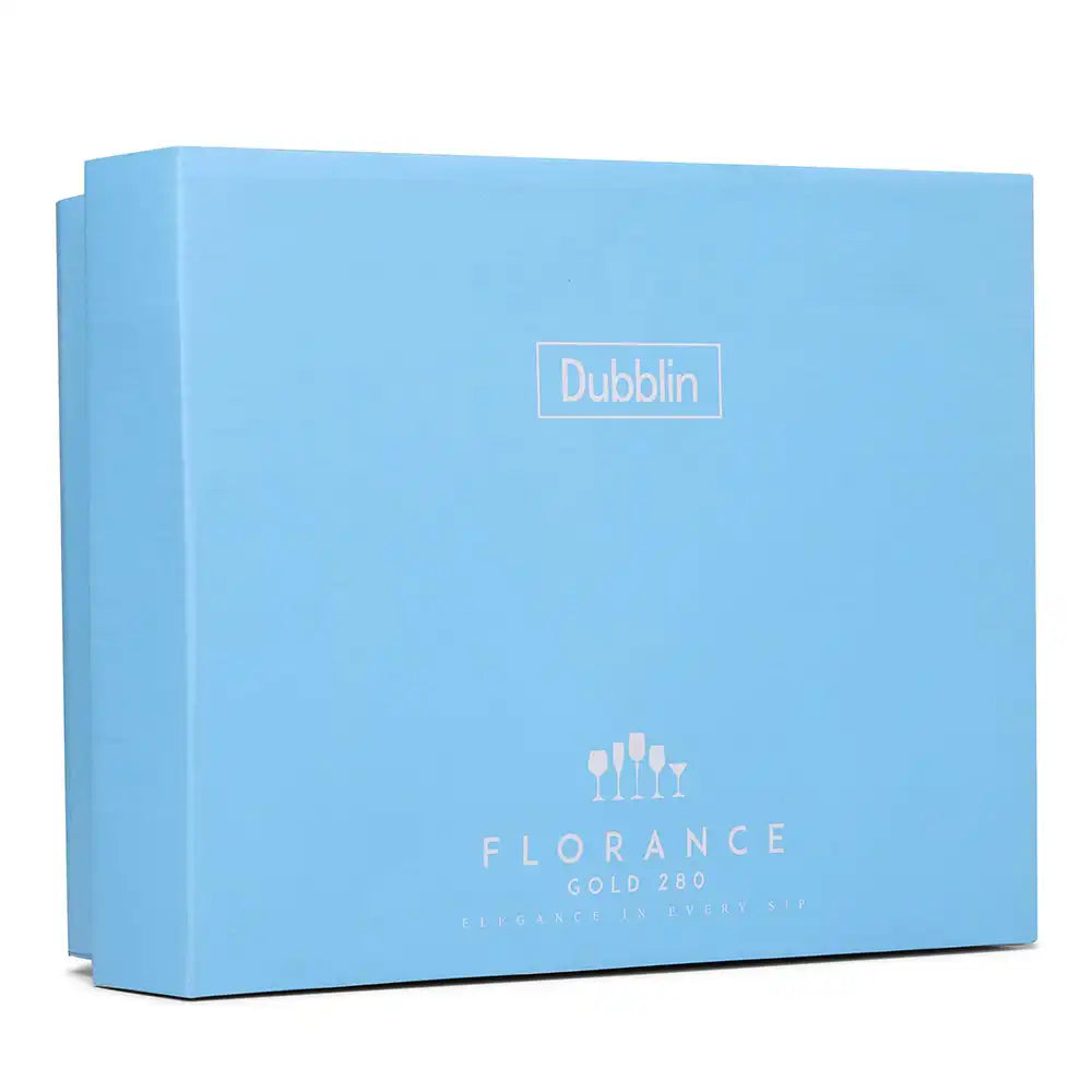 Dubblin Florence Gold Whiskey Glass Set 280 ml