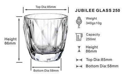 Dubblin Jubilee Whiskey Glass Set 250 ml