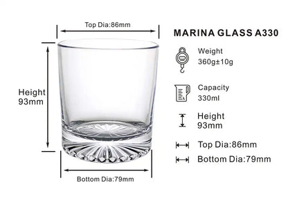 Dubblin Marina A Whiskey Glass Set 330 ml