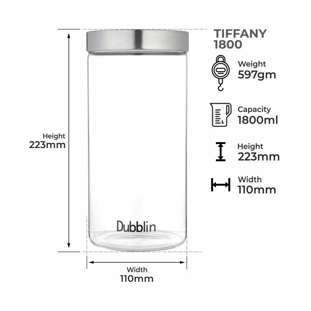 Dubblin Tiffany Jar 1800 ml