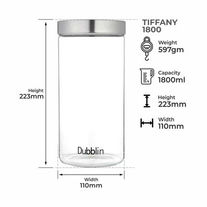 Dubblin Tiffany Jar 1800 ml