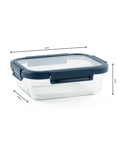 Dubblin Keep In Glass Rectangle Glass Container 1040 ml
