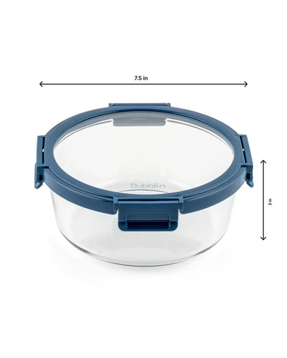 Dubblin Keep In Glass Round Glass Container 1300 ml