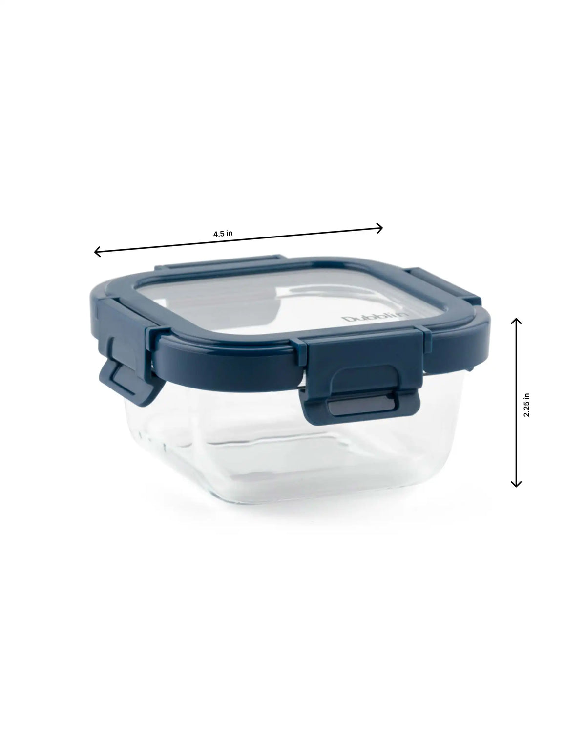 Dubblin Keep In Glass Square Glass Container 310 ml