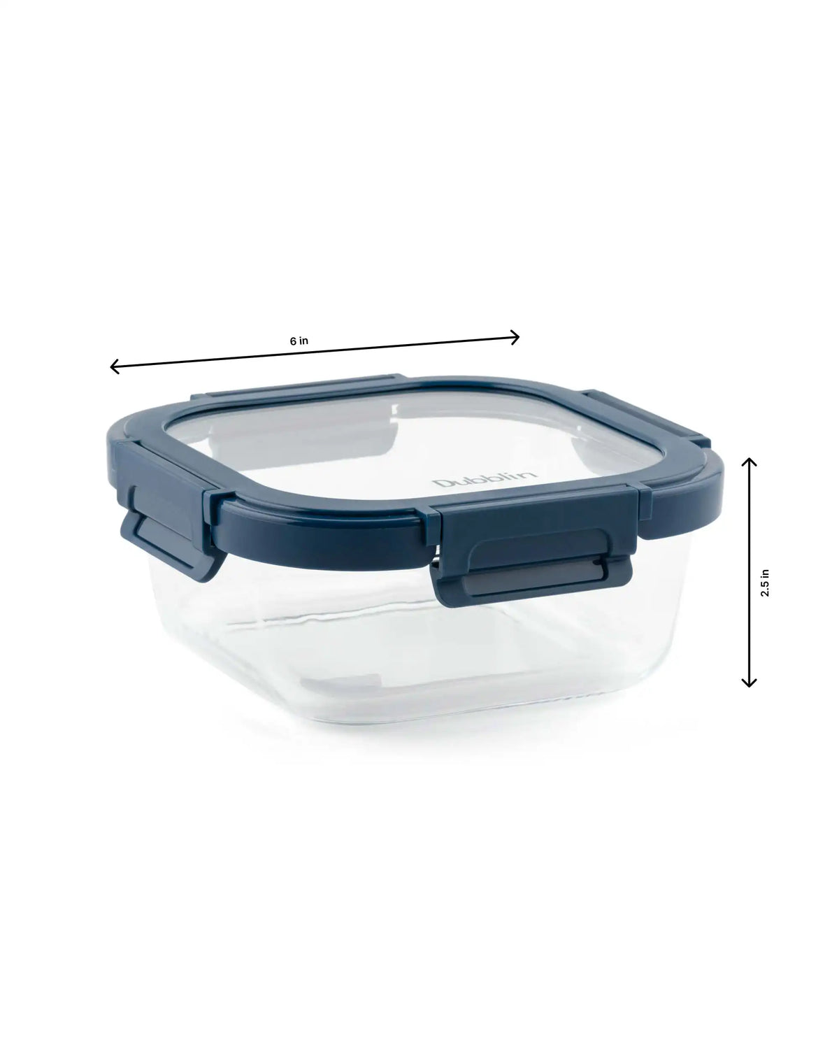 Dubblin Keep In Glass Square Glass Container 800 ml