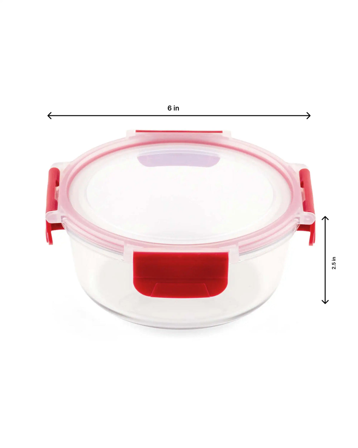 Dubblin Lock Me Up Round Glass Container 640 ml