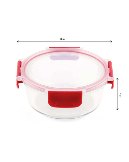 Dubblin Lock Me Up Round Glass Container 640 ml