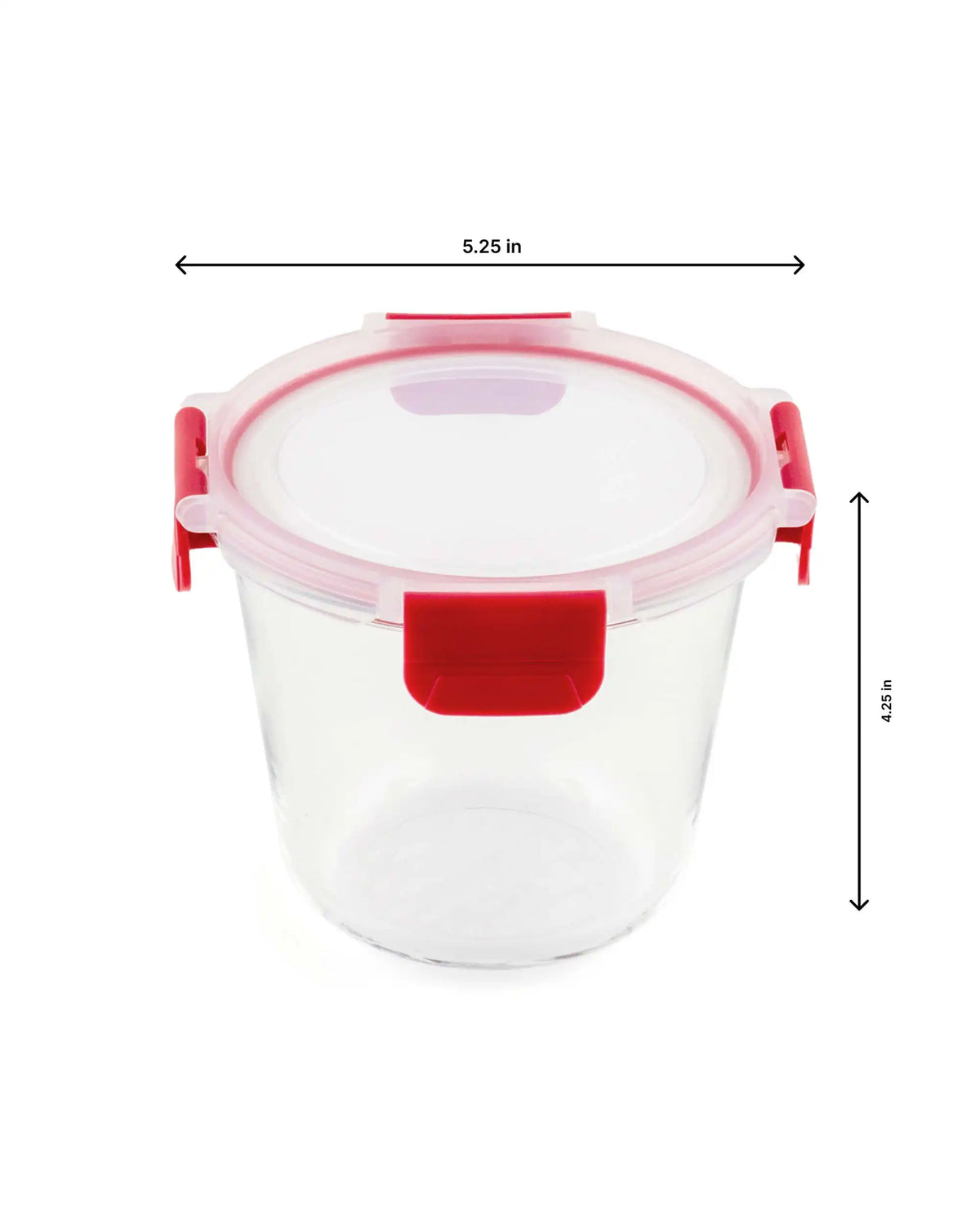 Dubblin Lock Me Up Deep Round Glass Container 700 ml