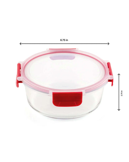 Dubblin Lock Me Up Round Glass Container 970 ml