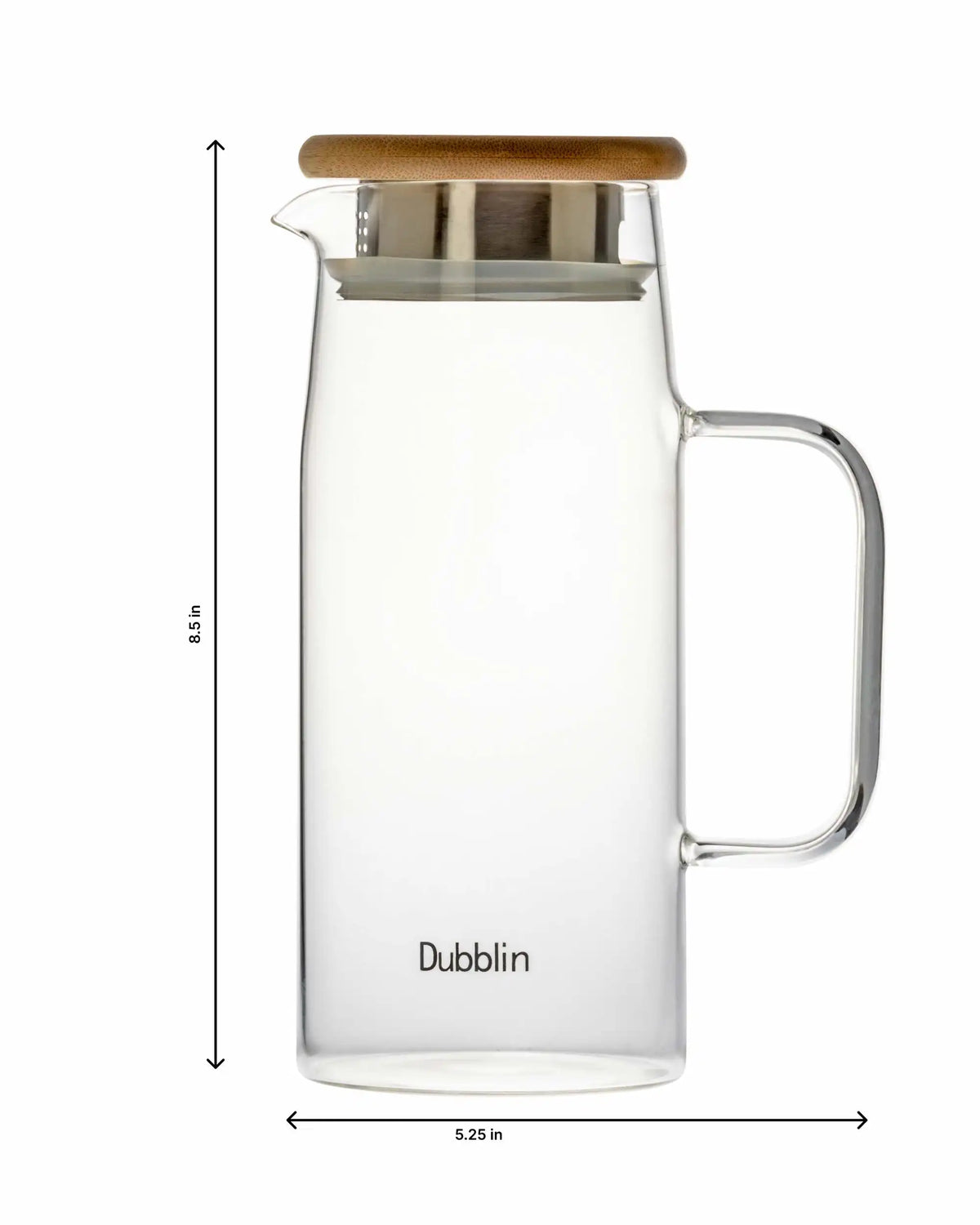 Dubblin Glacier Glass Jug 1000 ml