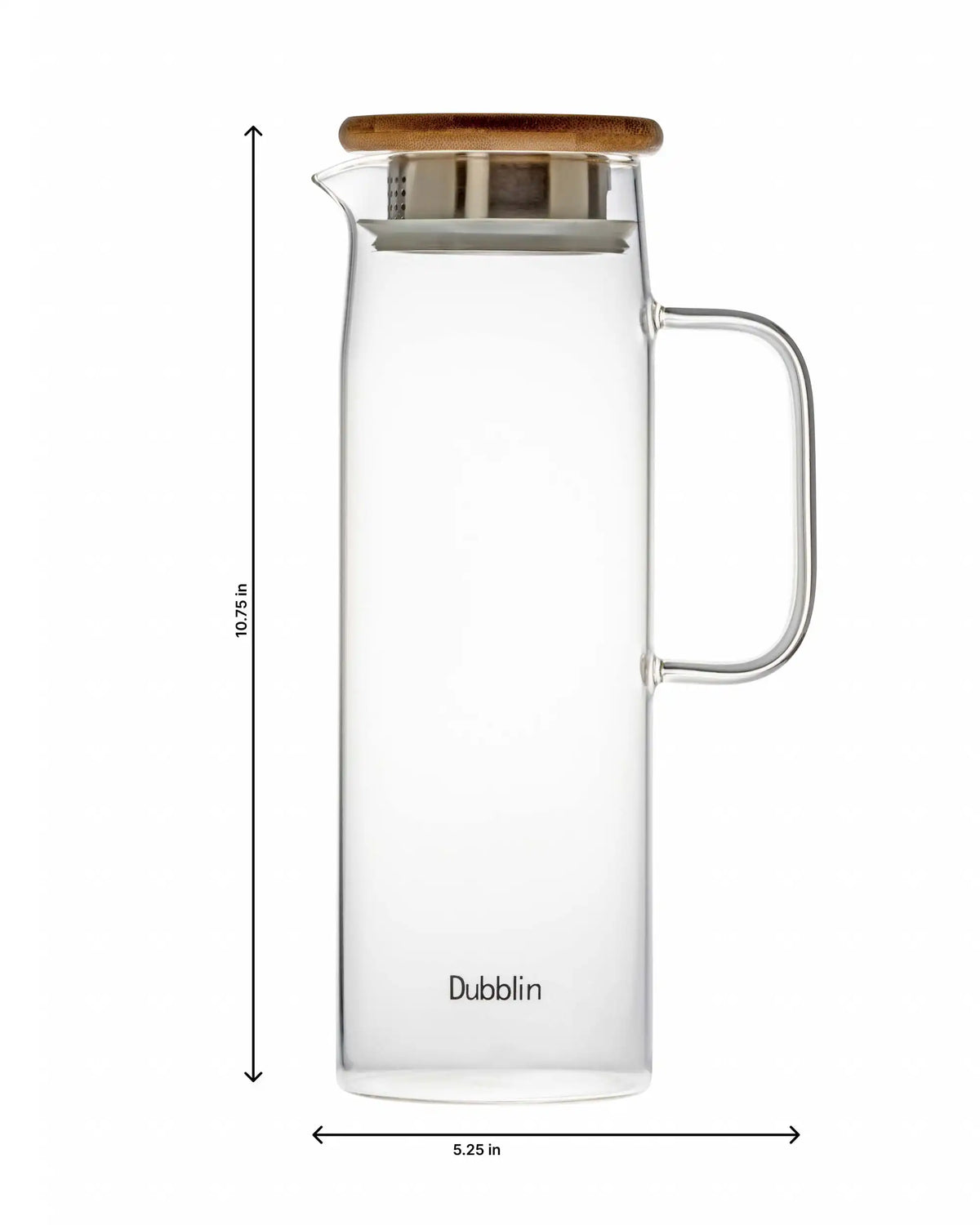 Dubblin Glacier Glass Jug 1300 ml