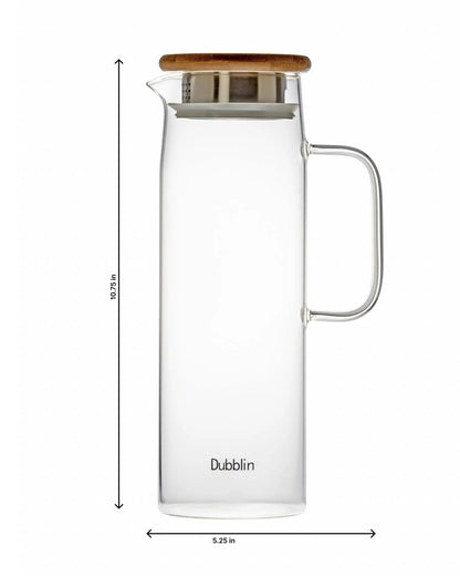 Dubblin Glacier Glass Jug 1300 ml