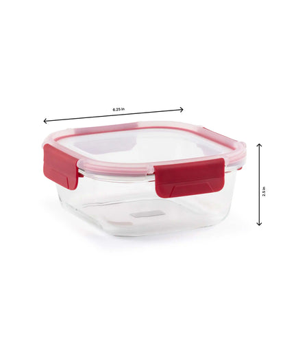 Dubblin Lock Me Up Square Glass Container 800 ml