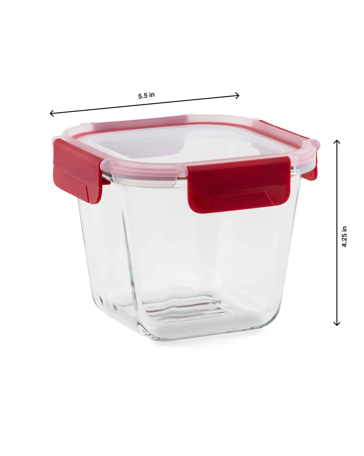 Dubblin Lock Me Up Deep Square Glass Container 850 ml