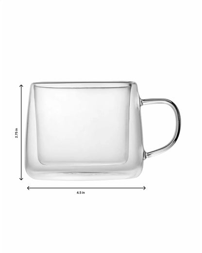 Dubblin Boult Borosilicate Glass Mug 300 ml