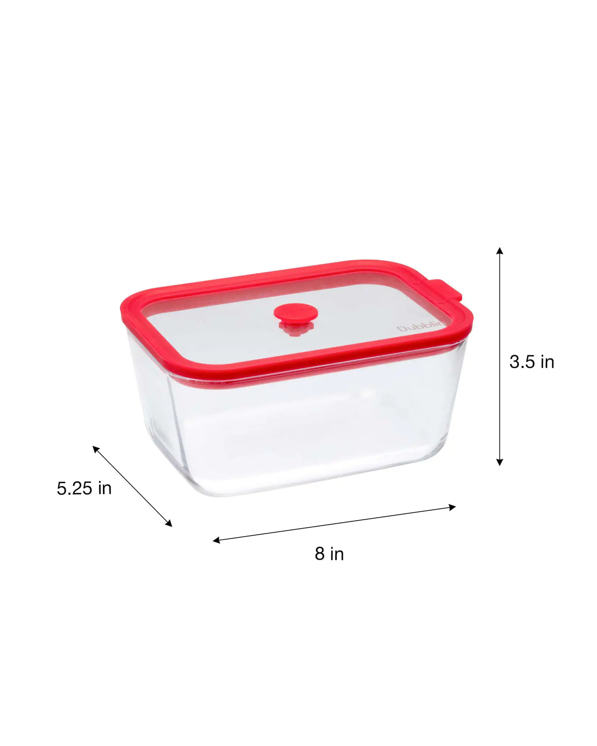 Dubblin Grace Borosilicate Glass Baking Dish with Lid 1380 ml