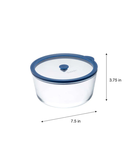 Dubblin Elegance Borosilicate Glass Baking Dish with Lid 1550 ml