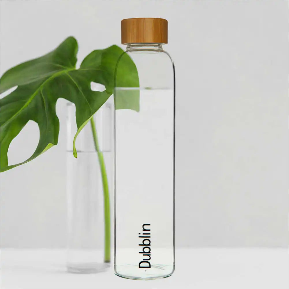 Dubblin Bamboo Glass Water Bottle 800 ml