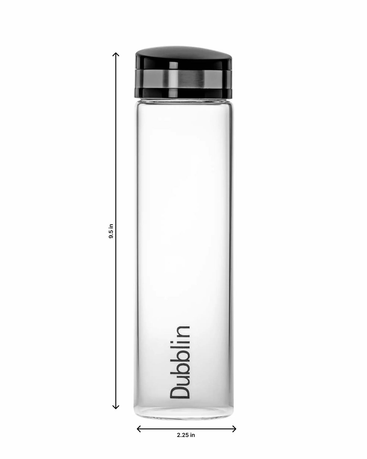 Dubblin Cool Glass Water Bottle 600 ml