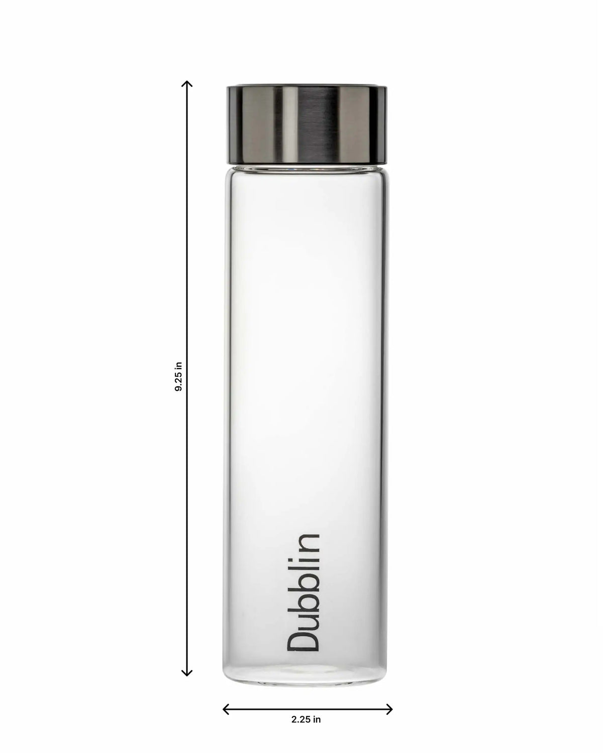 Dubblin Freeze Glass Water Bottle 600 ml