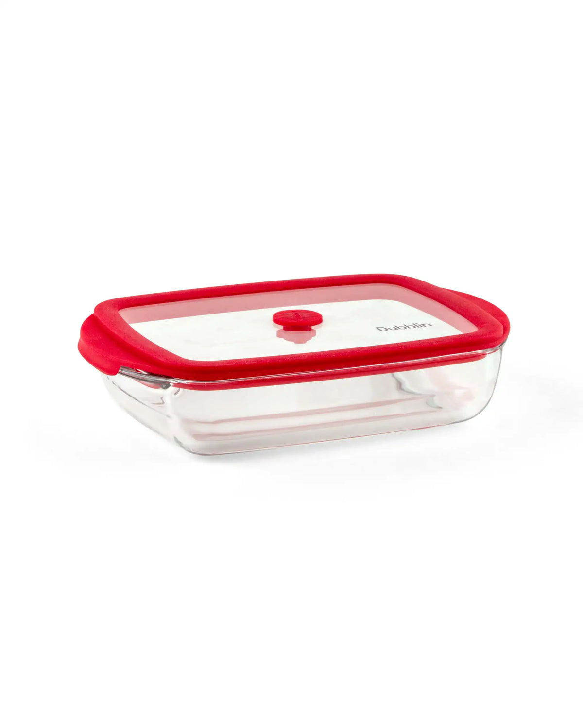 Dubblin Latino Rectangle Borosilicate Glass Baking Dish with Lid 800 ml