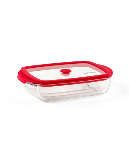 Dubblin Latino Rectangle Borosilicate Glass Baking Dish with Lid 800 ml