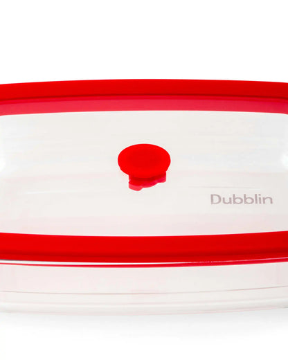 Dubblin Latino Rectangle Borosilicate Glass Baking Dish with Lid 800 ml