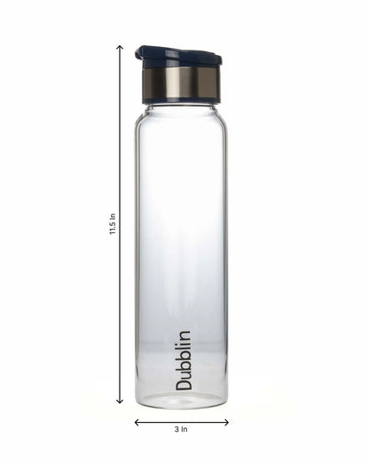 Dubblin Pool Glass Water Bottle 1000 ml