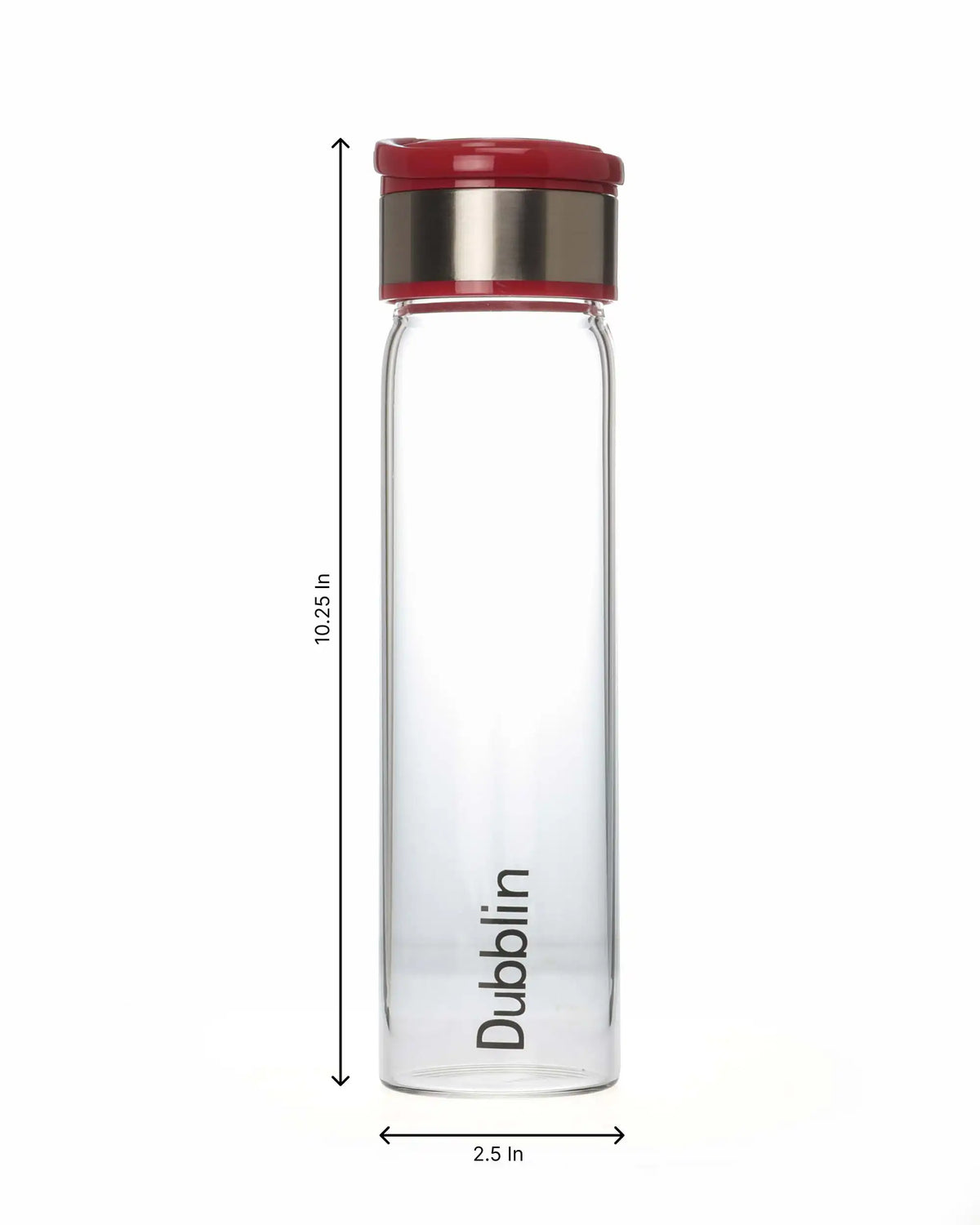 Dubblin Pool Glass Water Bottle 600 ml