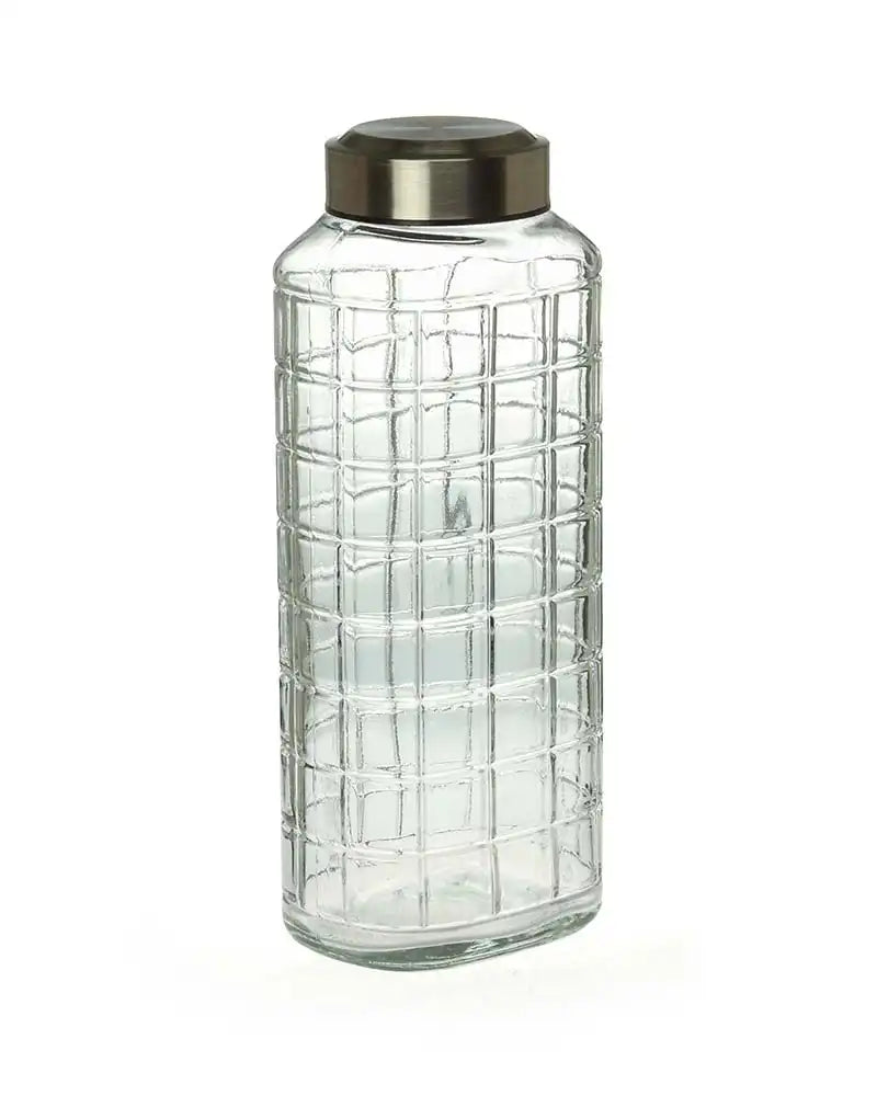 Dubblin Square Glass Water Bottle 1300 ml