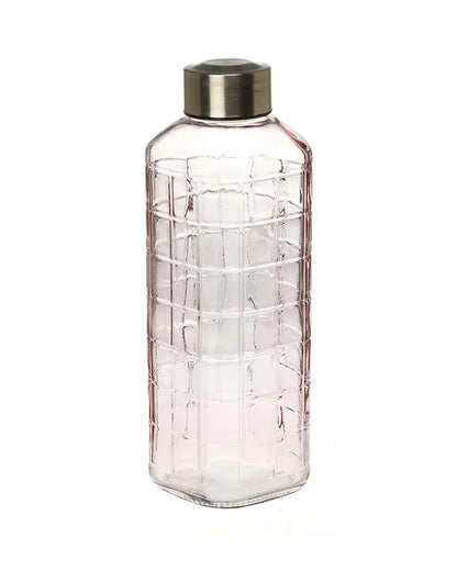 Dubblin Square Glass Water Bottle 1000 ml