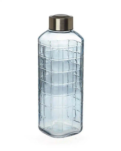 Dubblin Square Glass Water Bottle 1000 ml